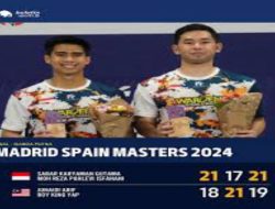 Ganda Putra Indonesia Sabar- Reza Membawa Pulang Gelar Juara Spain Masters 2024