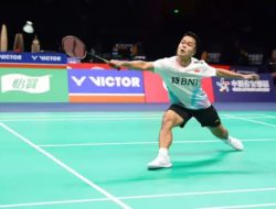 Pebulutangkis Indonesia Anthony Sinisuka Ginting Kalah pada Babak Perempat Final BAC 2024