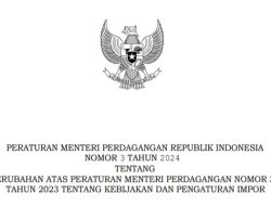 Penyusunan Regulasi Pendukung Permendag Tentang Kebijakan dan Pengaturan Impor Telah Selesai