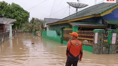 BPBD Sumsel Melaporkan Ratusan Rumah di Muara Enim Terendam Banjir