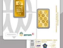 Harga Emas Antam Hari ini Bertahan di Harga Rp1.350.000 Per Gram