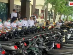 Polda Kepri Menyita 36 Unit Sepeda Motor dari Penangkapan 4 Orang Tersangka di Kota Batam