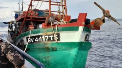 Ditjen PSDKP KKP Mengamankan Dua Kapal Ikan Asal Vietnam di Perairan Laut Natuna Utara