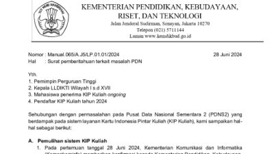 Kemendikbudristek Umumkan 47 Domain Layanan Pendidikan dan Kebudayaan Terdampak Gangguan PDN