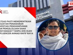 OJK Ungkap Adanya Penyalahgunaan Dana oleh Influencer Ahmad Rafif Raya