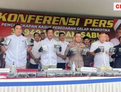 Polresta Barelang Menggagalkan Penyelundupan 35,5 Kilogram Sabu dari Malaysia