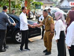 Presiden Jokowi Tinjau Fasilitas dan Pelayanan Kesehatan di RSUD Bob Bazar di Lampung Selatan