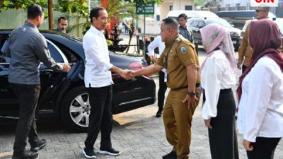 Presiden Jokowi Tinjau Fasilitas dan Pelayanan Kesehatan di RSUD Bob Bazar di Lampung Selatan