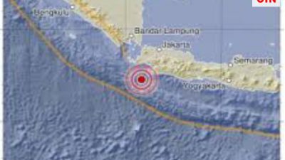 Gempa Bumi Magnitudo 5,2 Mengguncang Sukabumi