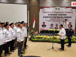 PJ Bupati Majalengka Mengukuhkan 70 Pengurus Karang Taruna Kabupaten