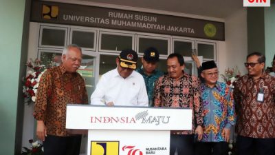 Menteri PUPR dan Menteri PMK Resmikan Rusunawa Universitas Muhammadiyah Jakarta