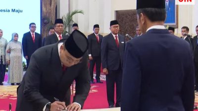 Presiden Jokowi Melantik Angga Raka Prabowo Sebagai Wamenkominfo