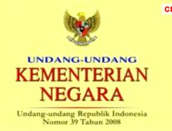 Kepentingan Pragmatis Dibalik Revisi UU Kementerian Negara