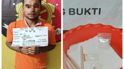 Polsek Panai Tengah Amankan Seorang Tersangka Pengedar dan Menyita 1,48 Gram Sabu