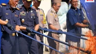 Bea Cukai Banjarmasin Musnahkan Dua Juta Batang Rokok Ilegal Senilai Rp3,28 Miliar