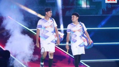 Pebulutangkis Ganda Putra Indonesia Leo/Bagas Berhasil Merebut Gelar Juara di Korea Open 2024