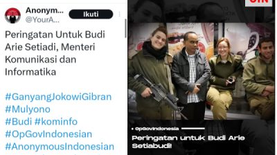 Bocorkan Data Pribadi, Hacker Anonymous dan AnonGhost Indonesia Desak Menkominfo Budi Arie Mundur