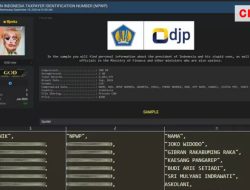 Data di DJP Diretas, Enam Juta Data NPWP Termasuk Milik Jokowi dan Sri Mulyani Bocor