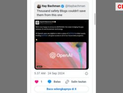 Akun Resmi Pers OpenAI di X Diretas, Promosikan Token Kripto Fiktif