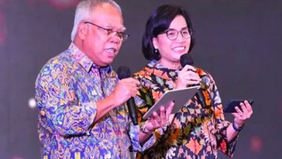 Dalam Acara Serah Terima BUMN, Sri Mulyani Sebut Menteri Basuki Seperti Sinterklas