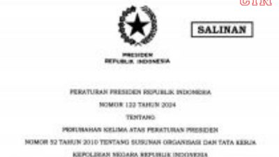 Jokowi Teken Perpres yang Melatar Belakangi Pembentukan Kortastipidkor Polri