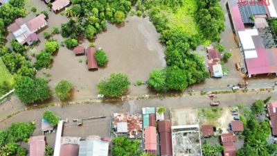 Banjir di Kabupaten Murung Raya Kalteng Meluas, Akses Jalan Dalam Kota Puruk Cahu Lumpuh