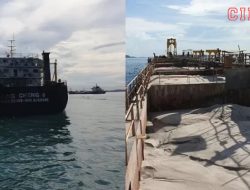 KKP Menghentikan Operasional 2 Kapal Berbendera Singapura yang Curi Pasir Laut di Batam