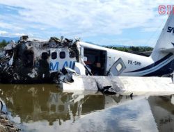 Pesawat SAM Air Jatuh di Empang Dekat Bandara Panua, Empat Penumpang Meninggal