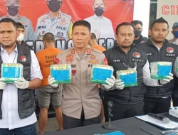 Polres Tangsel Gagalkan Peredaran 40 Kg Sabu Asal Sumatera Kemasan Teh Cina