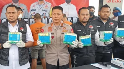 Polres Tangsel Gagalkan Peredaran 40 Kg Sabu Asal Sumatera Kemasan Teh Cina