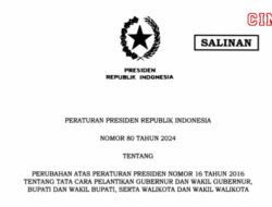 Berikut Jadwal Pelantikan Kepala Daerah Terpilih di Pilkada Setentak 2024