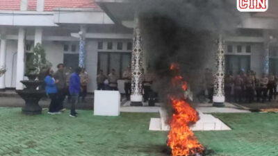 Mahasiswa dan Pelajar di Bulungan Kaltara Demo Menuntut Proses Hukum Pelaku Pencabulan Siswa SD