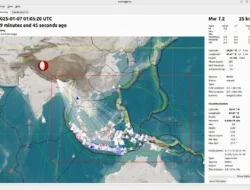 Gempa Dahsyat 7,2 Magnitudo Mengguncang Perbatasan Nepal-China