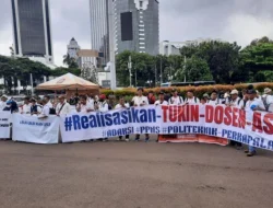 Demo di Patung Kuda, Aliansi Dosen ASN Ancam Mogok Mengajar Jika Tuntutan Tukin Tak Terealisasi