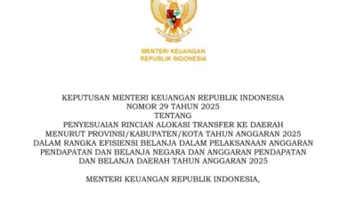 Anggaran Transfer ke Daerah di Pangkas, Pemda Harus Mulai Melakukan Refocusing