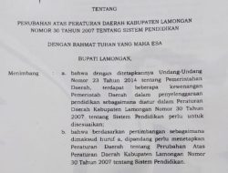 Perbup Lamongan.