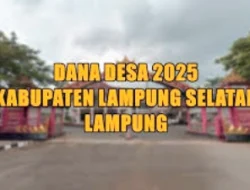 Berikut Daftar Desa Penerima Terbesar dan Terkecil Dana Desa 2025 di Lampung Selatan