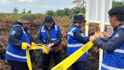 Buntut Karhutla, Kementerian Lingkungan Hidup Segel Lahan Seluas ±200 Hektare di Kubu Raya