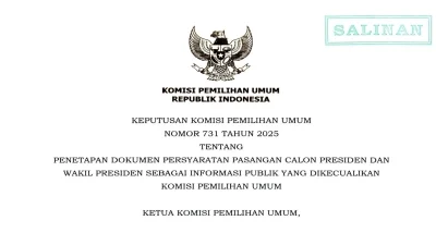 Ada Dugaan Banyak Dokumen Pendaftaran Pemilu di KPU Mengandung Informasi  yang Rentan di Persoalkan