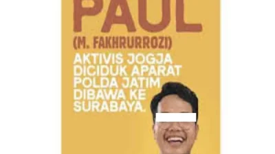 Aktivis Asal Yogyakarta M Fakhrurrozi Resmi Ditetapkan Sebagai Tersangka Kasus Penghasutan