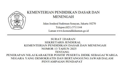 Sekjen Kemendikdasmen Minta Seluruh Disdik Beri Pembinaan Kepada Siswa Dalam Penyampaian Pendapat